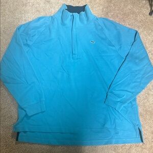 Lacoste Teal and Navy 1/2 zip